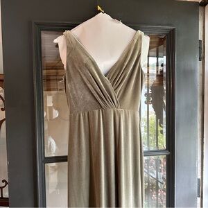 Jenny Yoo Sage V Neck Maxi Dress Size 8